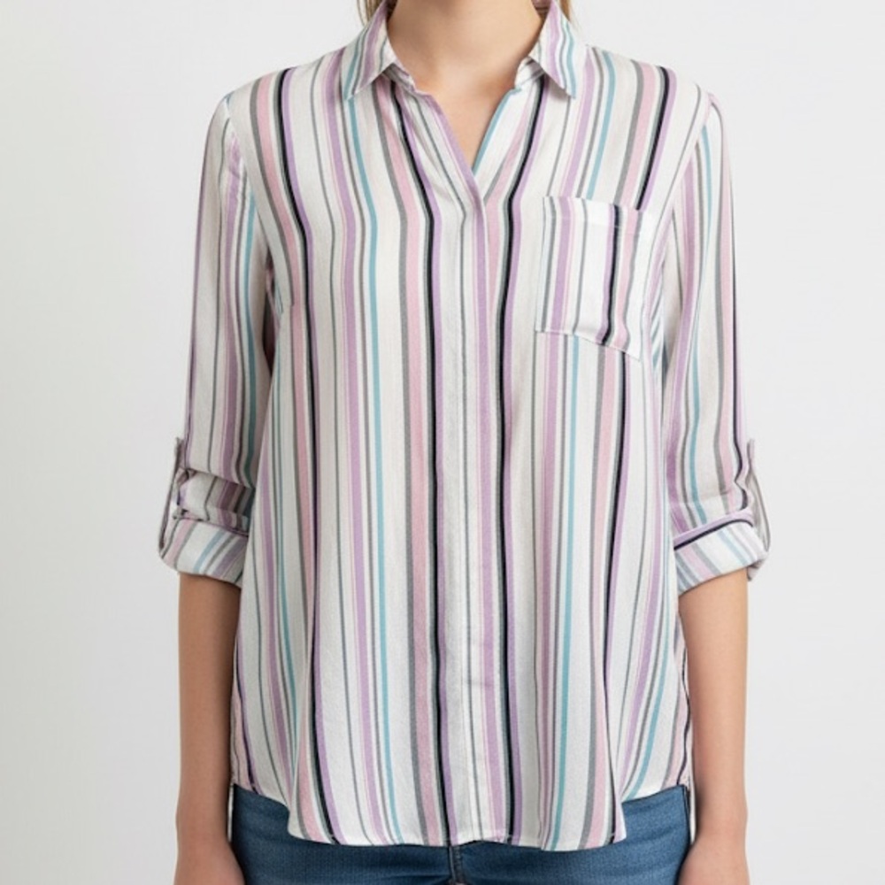 Tribal Multicolor Striped Shirt